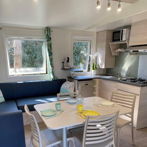 BUNGALOW 6 personnes - Homeflower Premium 3 chambres avec terrasse couverte + Lave Vaisselle