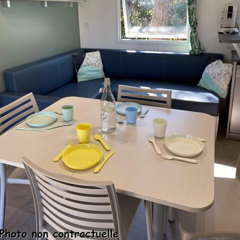 Mobilhome 6 personnes - Homeflower Premium 3 chambres avec terrasse couverte + Lave Vaisselle