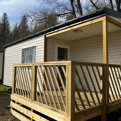 Mobilhome 4 personnes - 25m² Premium (2ch-4pers) dont Terrasse semi-couverte + TV + LV + BBQ