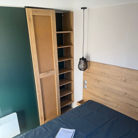 Mobilhome 6 personnes - 35m² Premium (3ch-6pers) + Terrasse + TV + LV