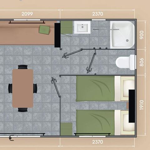 BUNGALOW 4 personnes - FAMILY PREMIUM  27m2