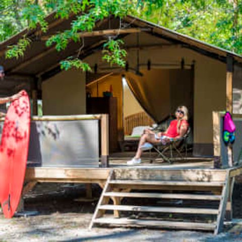 TENTE TOILE ET BOIS 5 personnes - Safari Lodge 