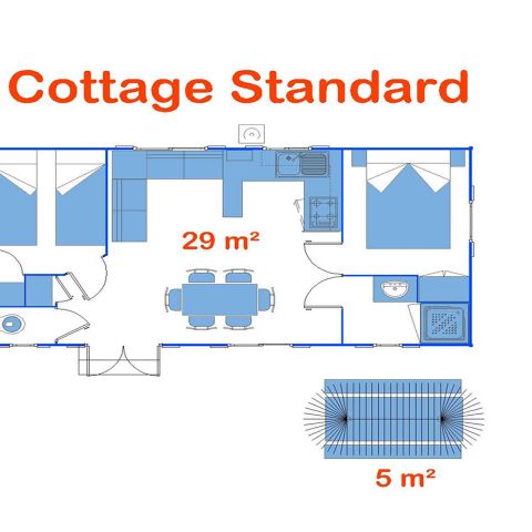 BUNGALOW 6 personnes - Cottage Palma (Standard)