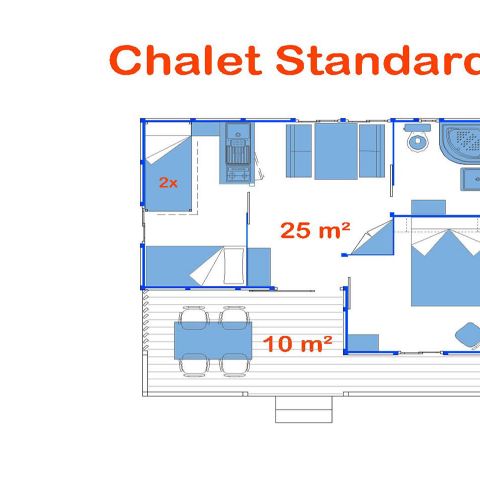 CHALET 6 personnes - Melià (Standard)