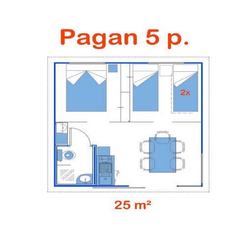 TENTE 5 personnes - Pagan