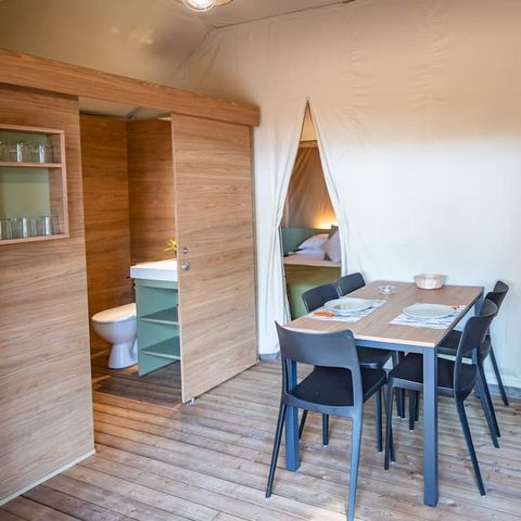 TENTE TOILE ET BOIS 5 personnes - Safari Savannah