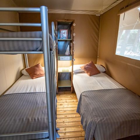 TENTE TOILE ET BOIS 5 personnes - Safari Savannah