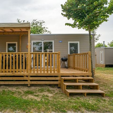 BUNGALOW 6 personnes - Comfort XL | 3 Ch. | 6 Pers. | Terrasse surélevée | Clim.