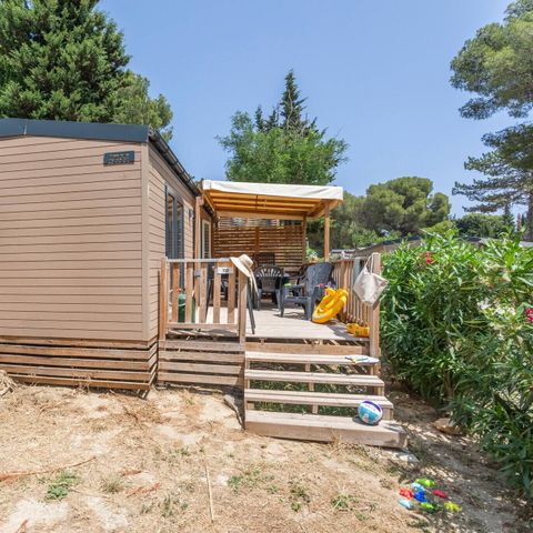 BUNGALOW 6 personnes - Mobil-home | Comfort | 3 Ch. | 6 Pers. | Terrasse surélevée | Clim.