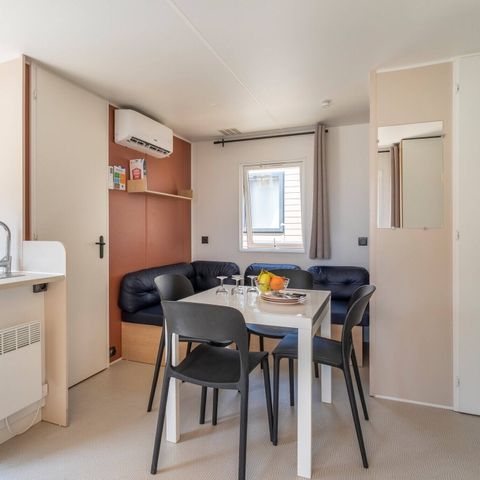 BUNGALOW 6 personnes - Mobil-home | Comfort | 3 Ch. | 6 Pers. | Terrasse surélevée | Clim.