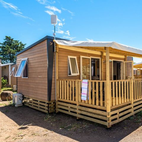 BUNGALOW 4 personnes - Mobil-home | Premium | 2 Ch. | 4 Pers. | Terrasse surélevée | Clim.