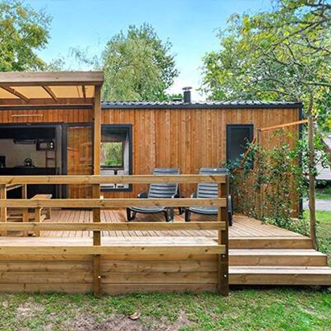 BUNGALOW 4 personnes - Mobil-home | Premium | 2 Ch. | 4 Pers. | Terrasse surélevée | Clim.