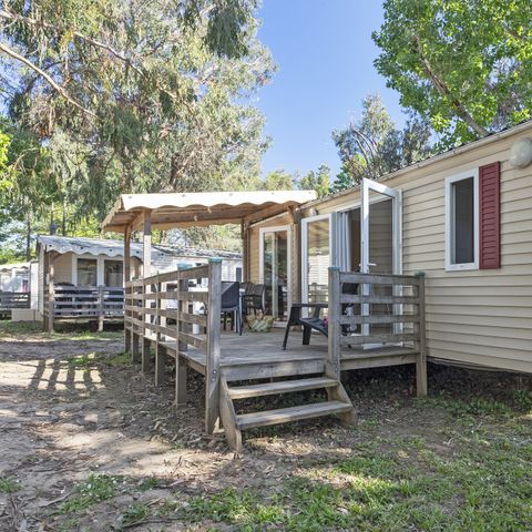 BUNGALOW 6 personnes - Comfort XL | 2 Ch. | 4/6 Pers. | Terrasse surélevée | Clim.