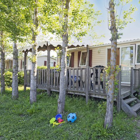 BUNGALOW 6 personnes - Mobil-home | Classic | 3 Ch. | 6 Pers. | Terrasse surélevée | Clim.
