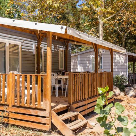 BUNGALOW 6 personnes - Mobil-home | Premium | 3 Ch. | 6 Pers. | Terrasse surélevée | Clim.