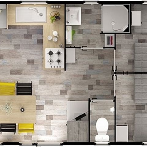 BUNGALOW 8 personnes - Premium -  4 chambres + 2 Salles de bain