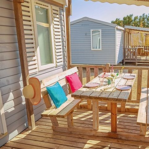 BUNGALOW 6 personnes - Classic XL | 2 Ch. | 4/6 Pers. | Terrasse surélevée