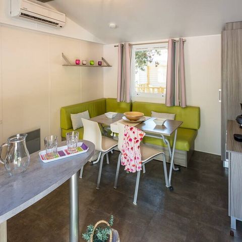 BUNGALOW 6 personnes - Mobil-home | Classic | 2 Ch. | 4/6 Pers. | Terrasse surélevée | Clim.