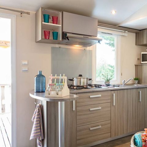BUNGALOW 6 personnes - Mobil-home | Classic | 2 Ch. | 4/6 Pers. | Terrasse surélevée | Clim.