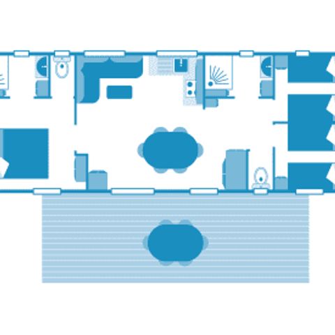 BUNGALOW 6 personnes - Cottage Rospico 6p 3ch 2Sdb Premium