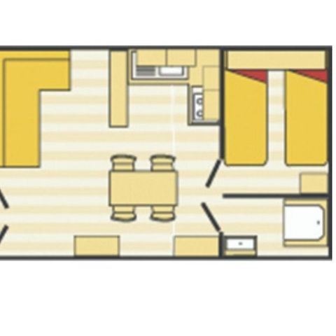 BUNGALOW 6 personnes - Evasion 2 chambres 23m²