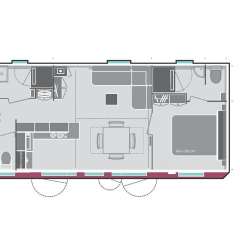BUNGALOW 8 personnes - Premium 3 chambres 2 sdb 38m²