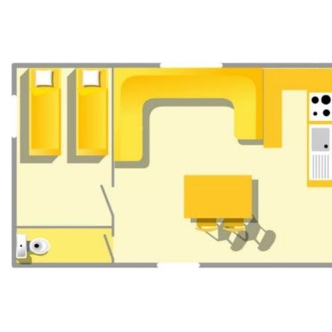 BUNGALOW 6 personnes - Evasion 2 chambres 32m²