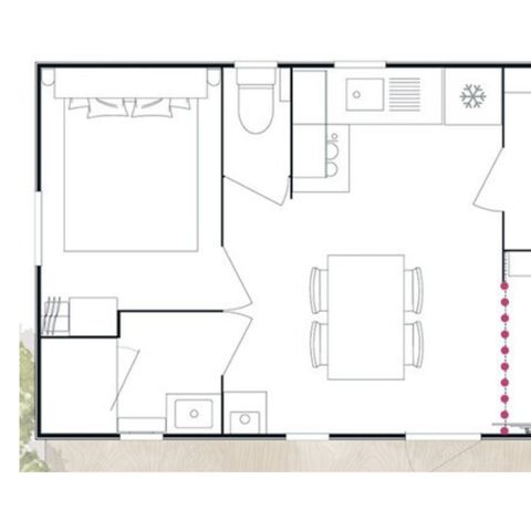 BUNGALOW 6 personnes - Mobil-home Evasion 6 personnes 2 chambres 28m²