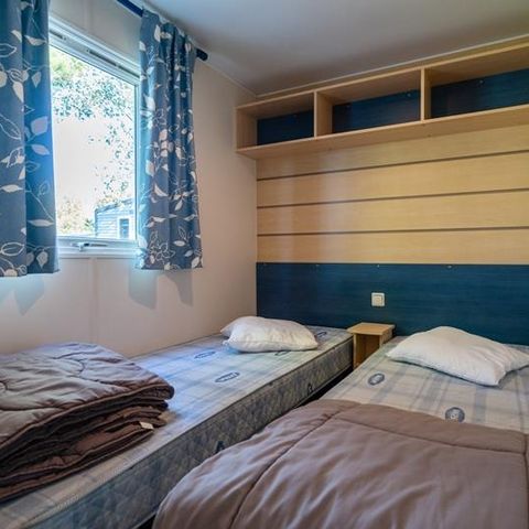 BUNGALOW 6 personnes - Mobil-home Forêt 34.5m² (3 chambres) (+ de 10 ans) + Terrasse + TV 4/6 pers