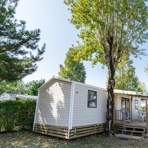 BUNGALOW 8 personnes - Mobil-home Sable 40m² (4 chambres) + TV + Terrasse couverte (+ de 8 ans) 8 pers