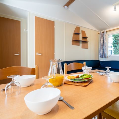 Mobilhome 5 personnes - AZUR - 2 chambres avec TV