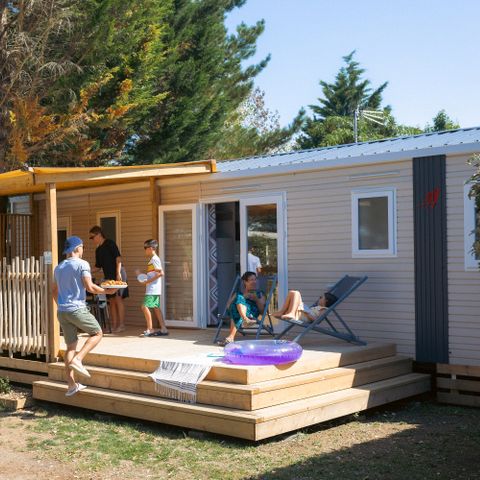 Mobilhome 8 personnes - Mobil-home Sable plus 40m² (4 chambres, 2 salle de bains) 8 pers