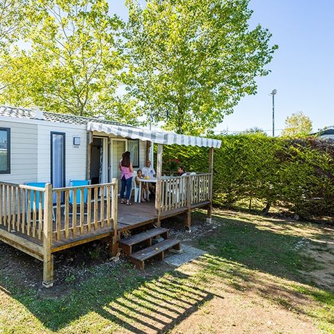 BUNGALOW 6 personnes - Grand Large 34.5m² (3 chambres M) (- de 8 ans) + TV + Terrasse