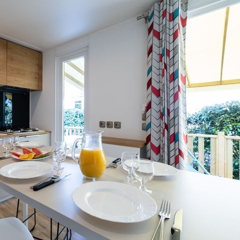 BUNGALOW 6 personnes - Grand Large 34.5m² (3 chambres M) (- de 8 ans) + TV + Terrasse