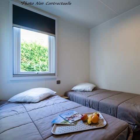 BUNGALOW 6 personnes - Grand Large 34.5m² (3 chambres D) (- de 8 ans) + TV + Terrasse