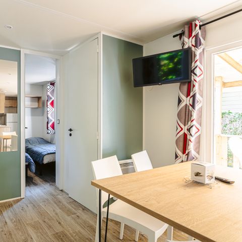 Mobilhome 6 personnes - Mobil-home Grand Large Plus 34.5m² (3 chambres) (- de 3 ans) + TV + Terrasse + lave-vaisselle + clim 6 pers