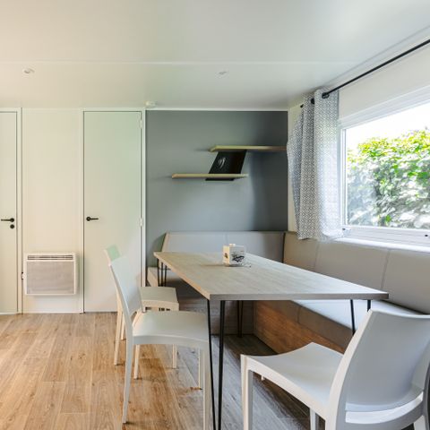 Mobilhome 6 personnes - Mobil-home Grand Large Plus 34.5m² (3 chambres) (- de 3 ans) + TV + Terrasse + lave-vaisselle + clim 6 pers
