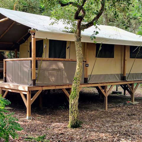 TENTE TOILE ET BOIS 5 personnes - Tente Kenya 4/5p - 2 chambres
