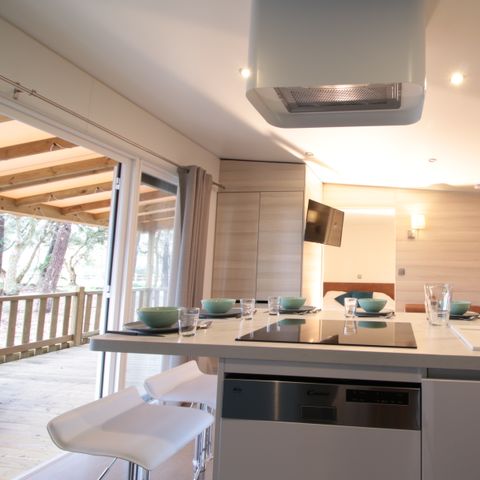 LODGE 4 personnes - Cottage Patio "Vue forêt" 4p - 2 chambres - TV - Climatisation