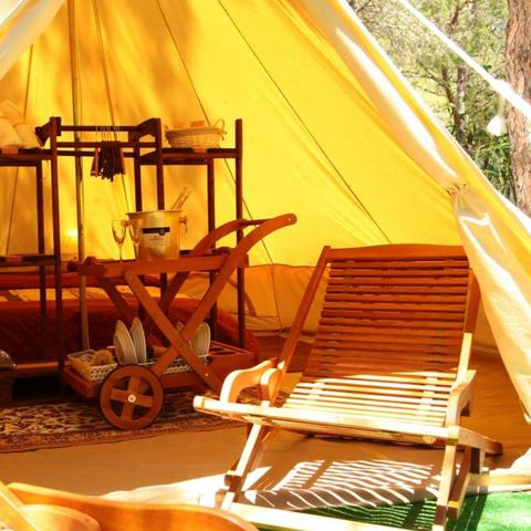 Tente en toile et en bois 4 personnes - BELLA TENT - Sans sanitaires