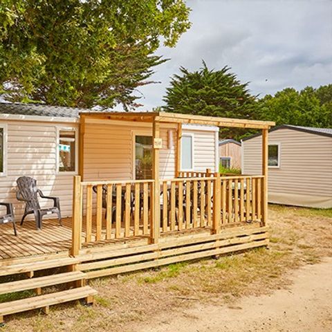 Mobilhome 6 personnes - Mobil-home | Comfort | 3 Ch. | 6 Pers. | Terrasse surélevée | Clim. | TV