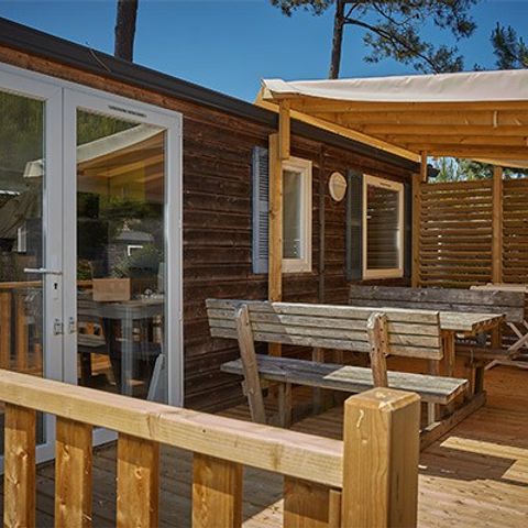 BUNGALOW 6 personnes - Comfort XL | 3 Ch. | 6 Pers. | Terrasse surélevée | TV