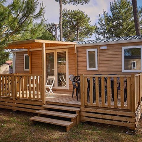 BUNGALOW 6 personnes -  Comfort | 3 Ch. | 6 Pers. | Terrasse surélevée | 1 SDB | Clim. | TV