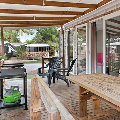 BUNGALOW 6 personnes - Comfort | 2 Ch. | 4/6 Pers. | *Terrasse surélevée *| 1 SDB | Clim.