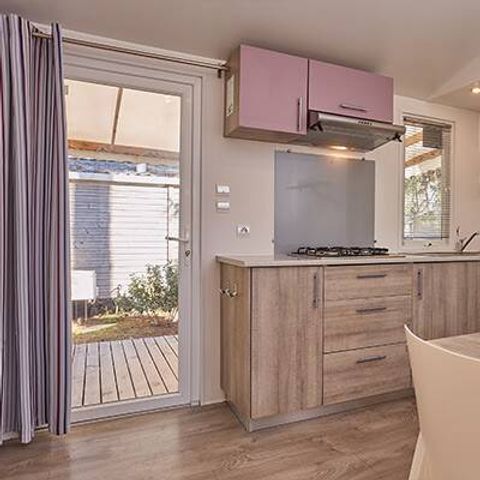 BUNGALOW 6 personnes - Comfort | 2 Ch. | 4/6 Pers. | *Terrasse surélevée *| 1 SDB | Clim.