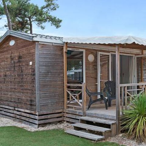 BUNGALOW 6 personnes - Comfort | 2 Ch. | 4/6 Pers. | *Terrasse surélevée *| 1 SDB | Clim.