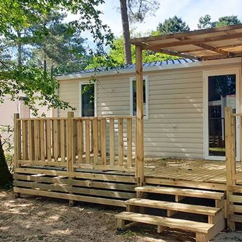 BUNGALOW 6 personnes -  Comfort | 3 Ch. | 6 Pers. | Terrasse surélevée | 1 SDB | Clim. | TV
