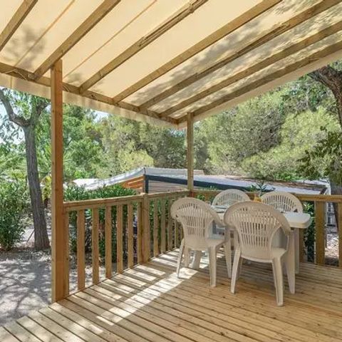 BUNGALOW 6 personnes - Mobil-home | Premium | 3 Ch. | 6 Pers. | Terrasse surélevée | Clim.