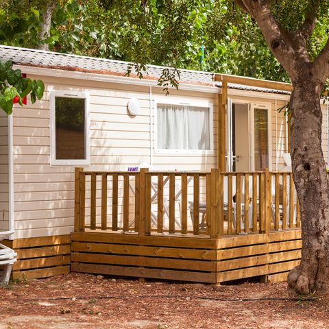BUNGALOW 6 personnes - Comfort XL | 2 Ch. | 4/6 Pers. | Terrasse surélevée | Clim.