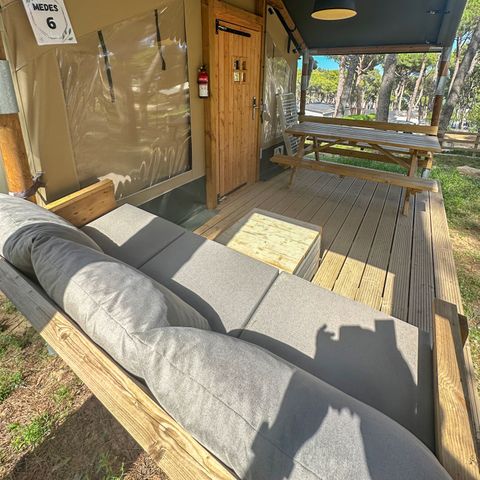 Tente en toile et en bois 4 personnes - Tente Medes